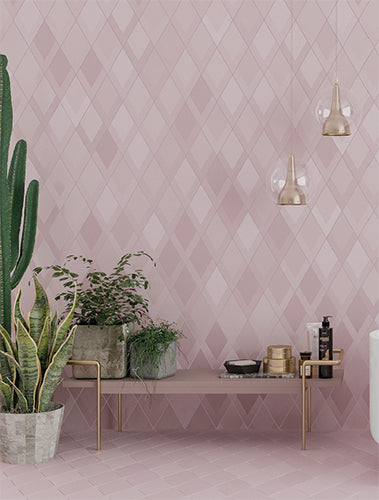 Flow Diamond Decor Porcelain Tile 5.5x9.5