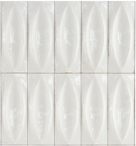 Gleeze bianco struttura 3D deco glossy 3x8