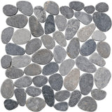 grey Cobbles mosaic stone pebble tile tumbled