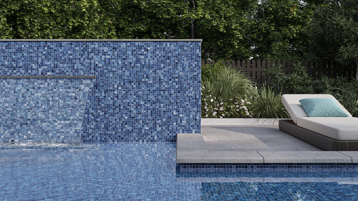 1”x1” Nuance Straight Set Glass Mosaic