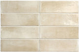 Imperial Cali Porcelain Tile Latte Glossy 2.5" x 8"