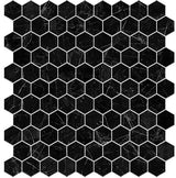 1"x1" Supreme Hexagon Glass Mosaic