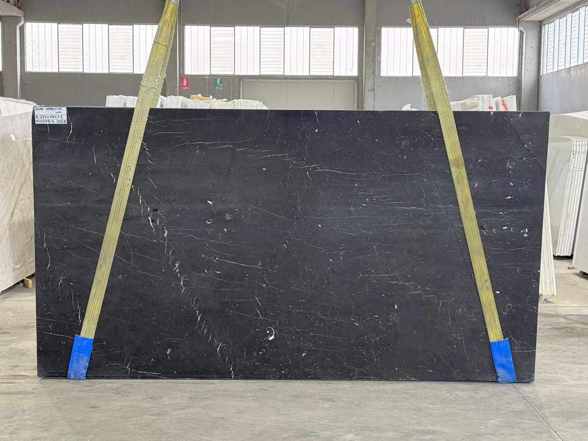 Nero Marquina Marble Honed 69" x 129" Natural Stone slab