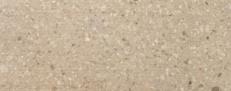 Botticino Terrazzo Rigato Agglomerated Marble Ribbed 49" x 120" Natural Stone slab