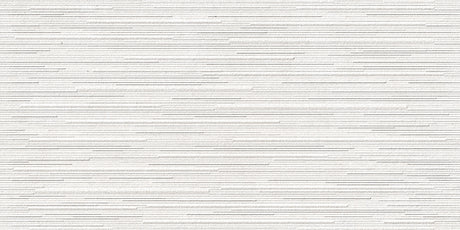 Versa 24x48 Linear Deco White porcelain tile