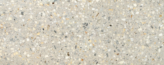 Arabescato Bianco Terrazzo Rigato Agglomerated Marble Ribbed 49" x 120" Natural Stone slab