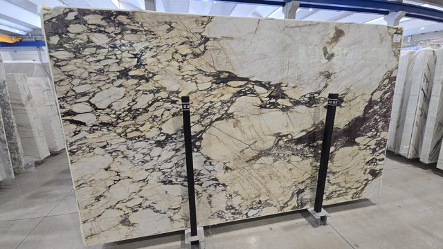 Calacatta Viola Marble Honed 79" x 133" Natural Stone slab