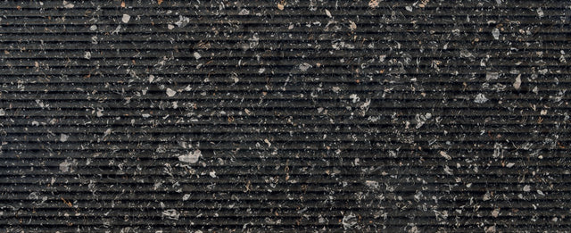 Nero Portoro Terrazzo Ondulato Agglomerated Marble Fluted 49" x 120" Natural Stone slab