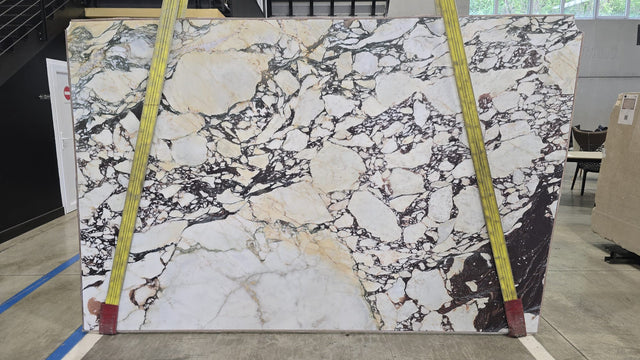 Calacatta Viola Marble Polish 78" x 123" Natural Stone slab