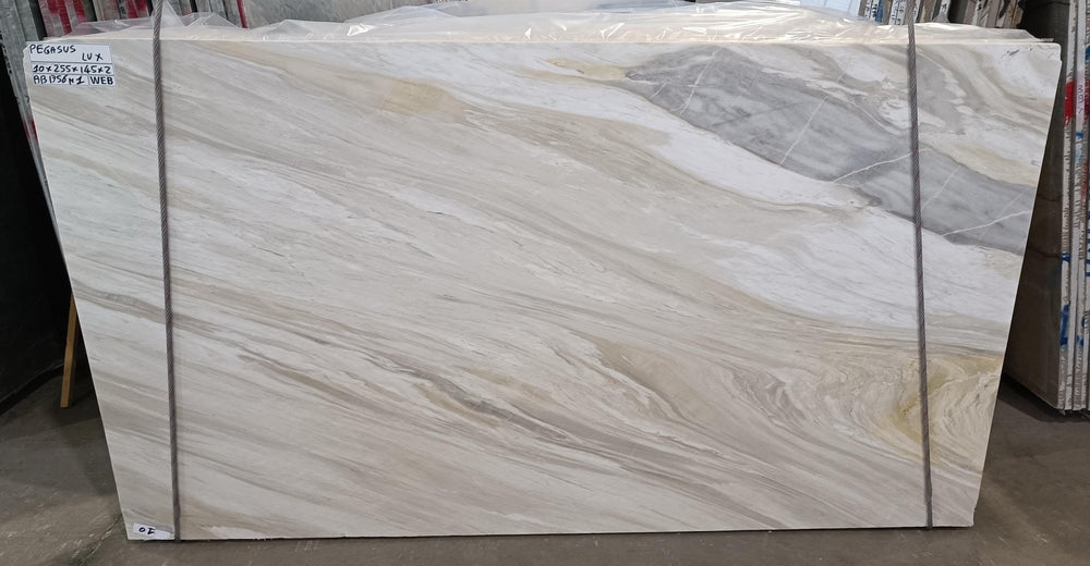 Calacatta Crema Marble Polish 57" x 100" Natural Stone slab