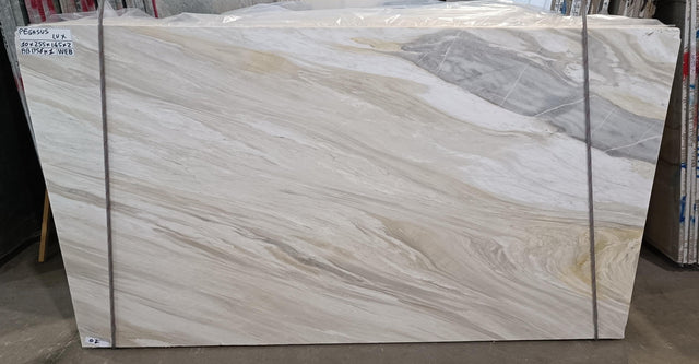 Calacatta Crema Marble Polish 57" x 100" Natural Stone slab