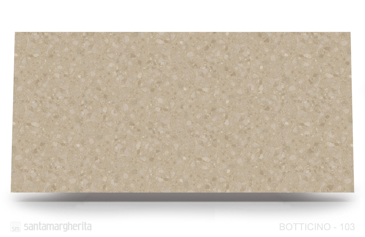 Botticino Terrazzo Agglomerated Marble Honed 49" x 120" Natural Stone slab