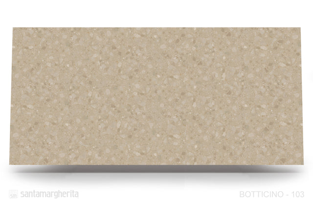 Botticino Terrazzo Agglomerated Marble Honed 49" x 120" Natural Stone slab