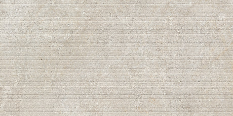 Arke 24x48 3D Line Deco Ivory porcelain tile