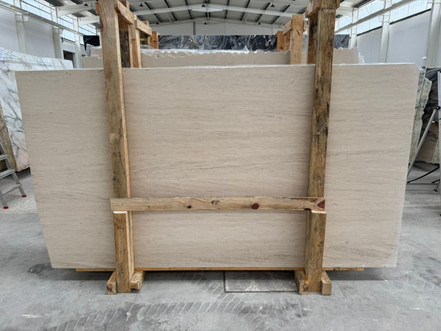 Moca Wind Limestone Honed 60" x 110" Natural Stone slab
