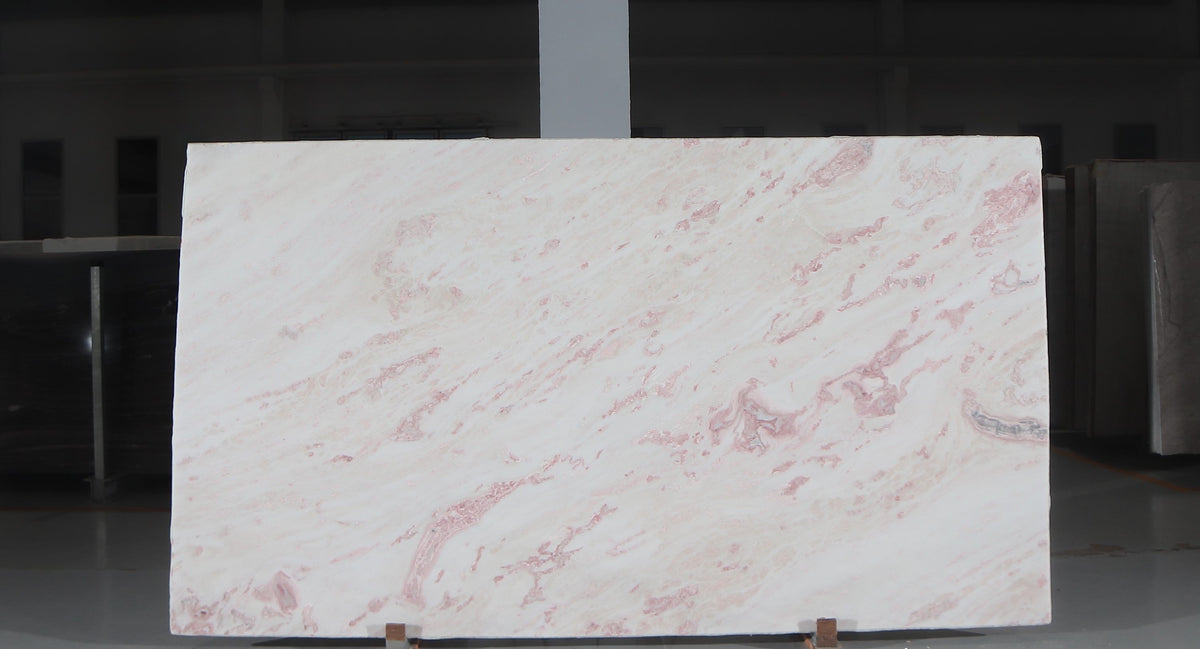 Pink Rhino Marble Polish 66" x 115" Natural Stone slab