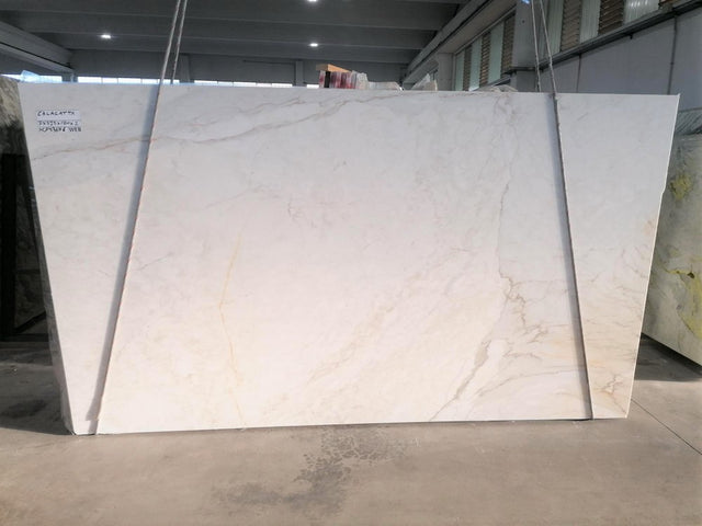 Calacatta Cremo Marble Honed 71" x 126" Natural Stone slab