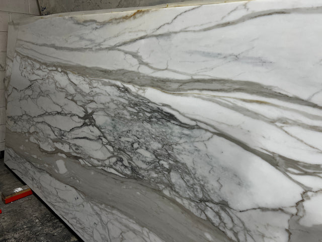 Calacatta Marble Honed 57" x 118" Natural Stone slab