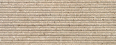 Botticino Terrazzo Ondulato Agglomerated Marble Fluted 49" x 120" Natural Stone slab