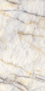 Level Marmi Cristal Ivory Lap Polish 64" x 128" Porcelain slab, Side B