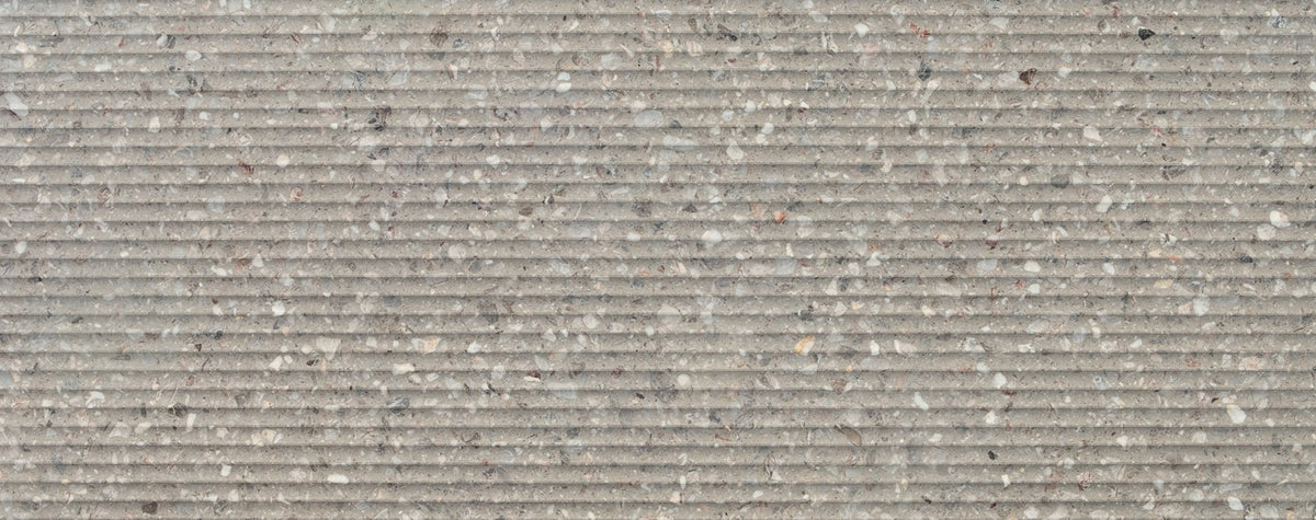 Fior Di Pesco Terrazzo Ondulato Agglomerated Marble Fluted 49" x 120" Natural Stone slab