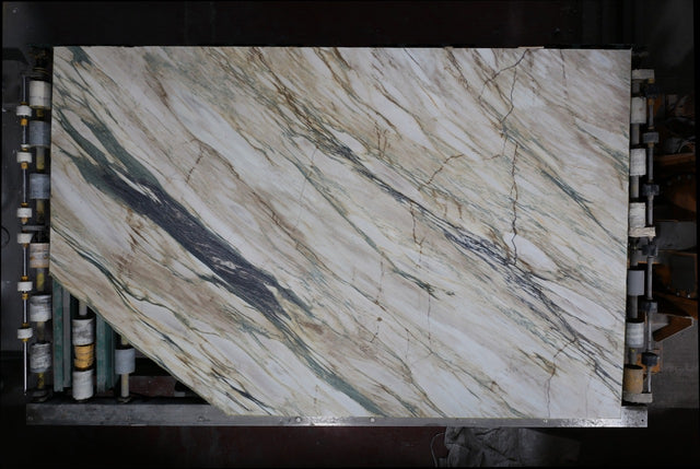 Calacatta Monet Marble Leathered 77" x 96" Natural Stone slab