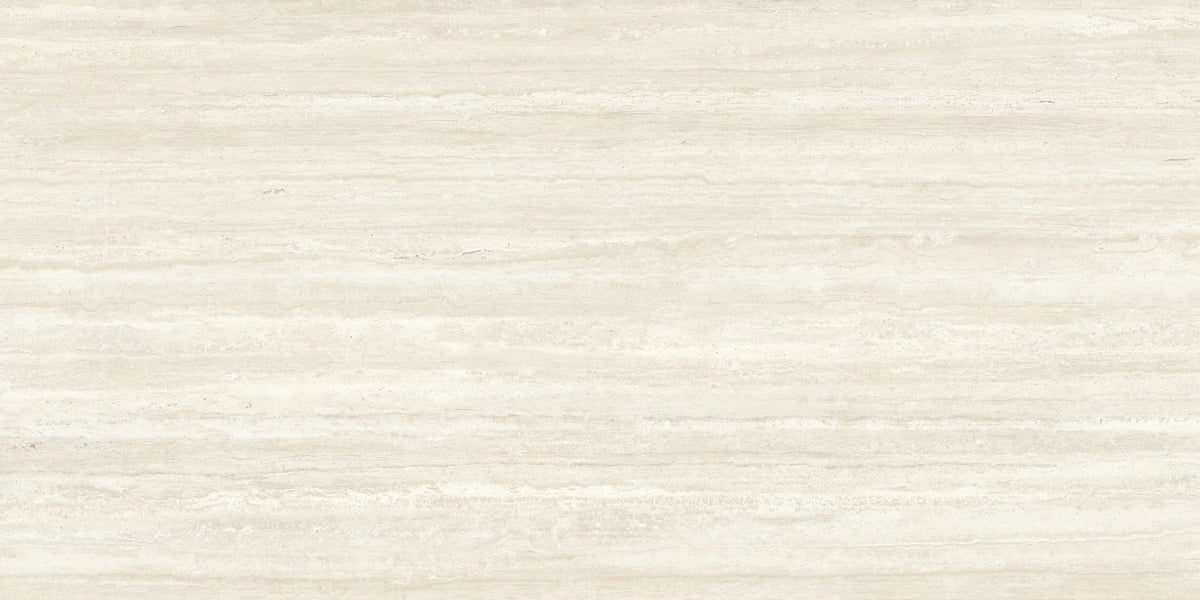 Hado Travertino Bianco Bocciardato Matte 64" x 128" Porcelain slab