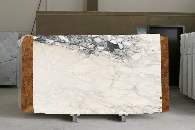 Calacatta Caldia Marble Honed 65" x 106" Natural Stone slab