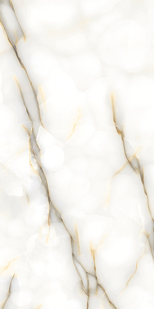 Level Onyx Perla Polish 63" x 128" Porcelain slab, Side B
