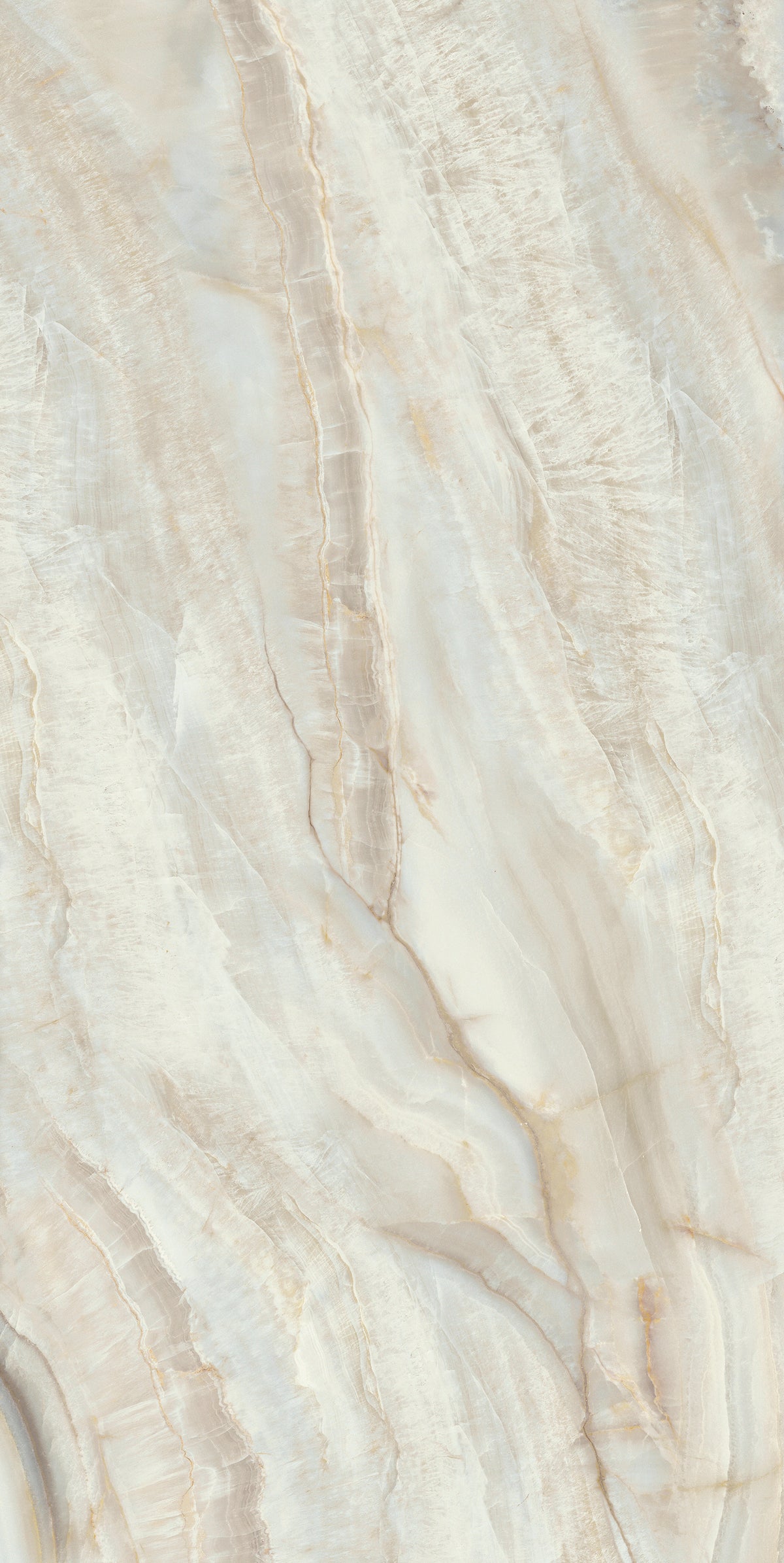 Glam Ivory Polish 63" x 126" Porcelain slab, Side B