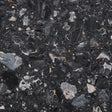 Nero Portoro Terrazzo Scavato Agglomerated Marble Bush Hammered 49" x 120" Natural Stone slab