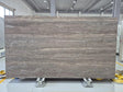 Travertino Titanium Unfilled Travertine Honed 76" x 115" Natural Stone slab