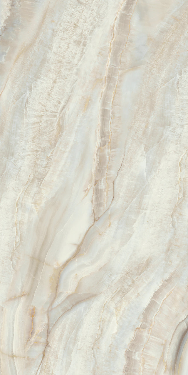 Glam Ivory Polish 63" x 126" Porcelain slab
