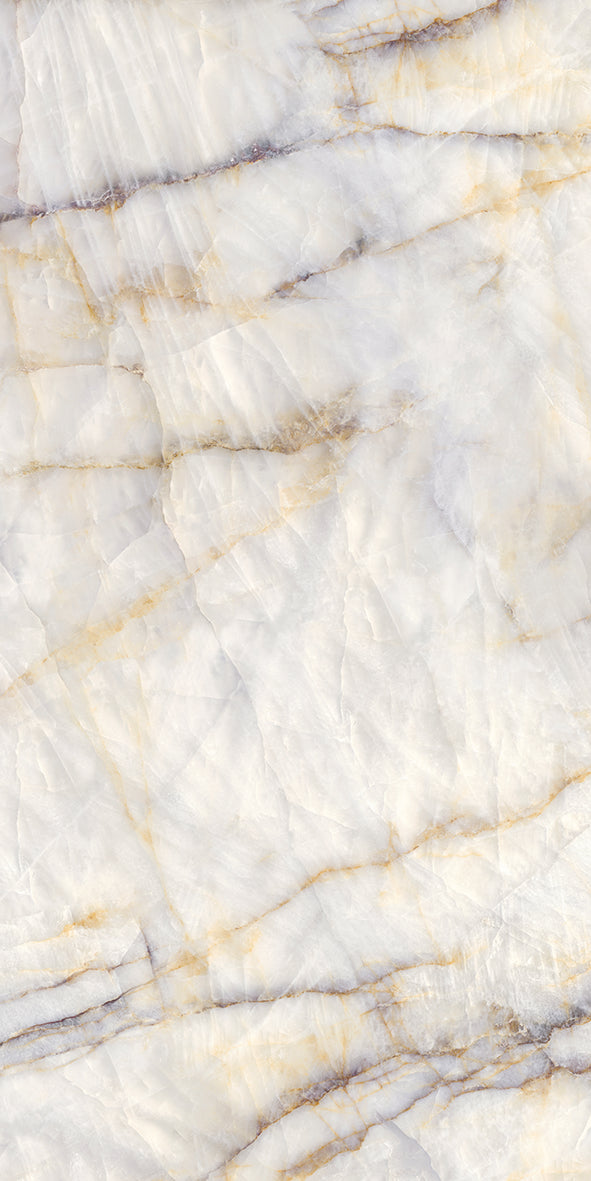 Level Marmi Cristal Ivory Matte 64" x 128" Porcelain slab