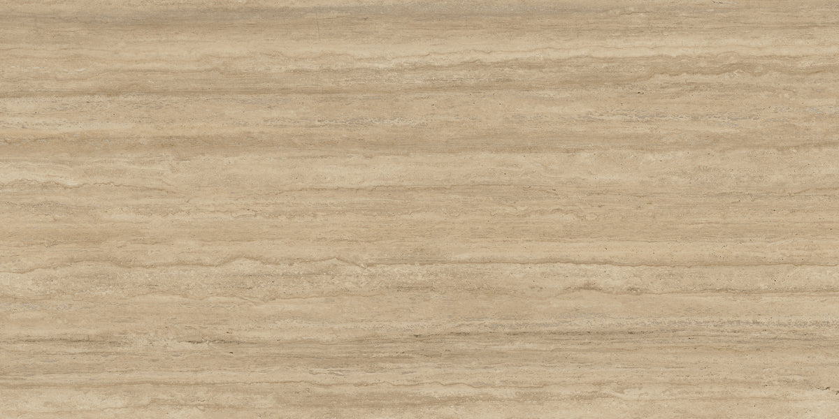 Hado Travertino Noce Bocciardato Matte 64" x 128" Porcelain slab