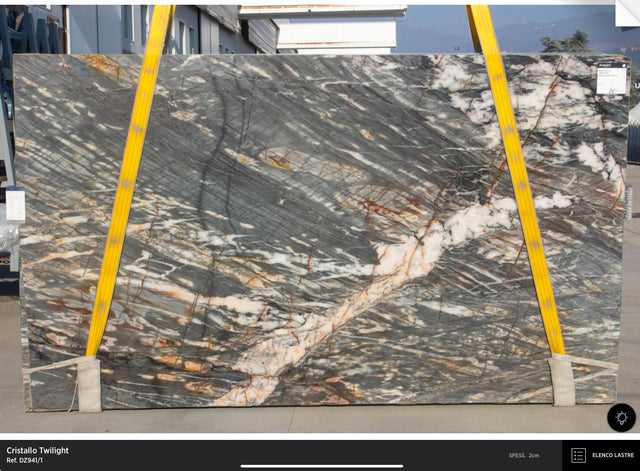Cristallo Twilight Quartzite Polish 76" x 129" Natural Stone slab