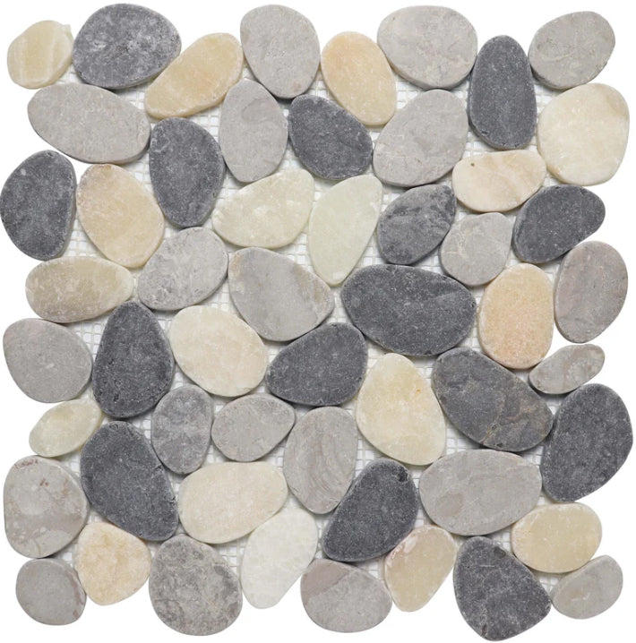 Cobbles mosaic stone pebble tile tumbled