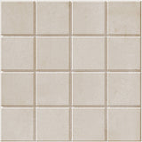 off white Raster Porcelain Tile Grids Matte 6x6