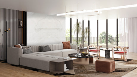 Onice Bianco Slab living room