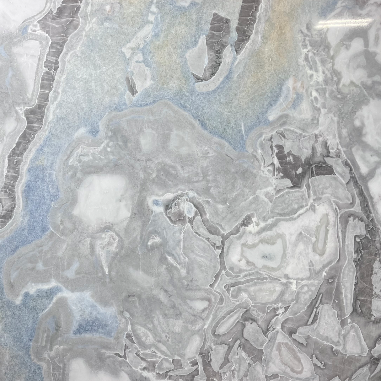 Oyster Azul Marble Polished Slab