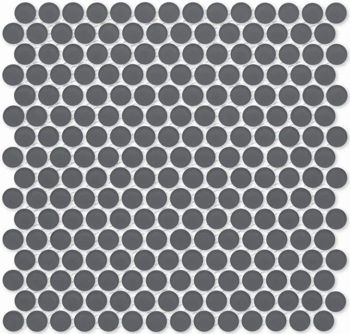 Penny Rounds Glass Mosaic tile Matte