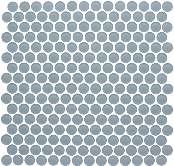 Penny Rounds Glass Mosaic tile Matte