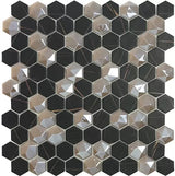 1"x1" Supreme Hexagon Glass Mosaic