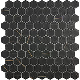 1"x1" Supreme Hexagon Glass Mosaic