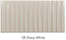 deep white Sweet Bars Ceramic Gloss Tile 5x10