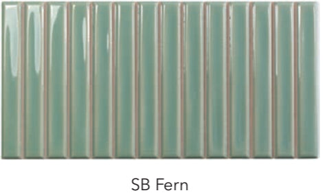 fern Sweet Bars Ceramic Gloss Tile 5x10