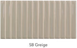 greige Sweet Bars Ceramic Gloss Tile 5x10