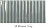 mineral grey Sweet Bars Ceramic Gloss Tile 5x10