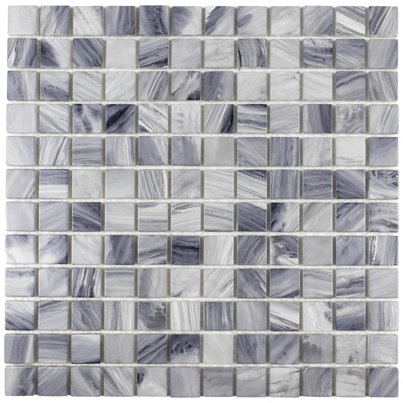 1”x1” Nuance Straight Set Glass Mosaic