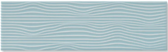 3.5"x12" Ebb and Flow Gloss Ceramic Tile